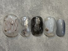 カラネイル 南森町店(calla nail)/シルバーニュアンス