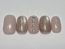 ネイルメゾン 渋谷店(NAIL MAISON)/ピンクマグストーン￥5500