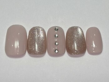 ネイルメゾン 渋谷店(NAIL MAISON)/ピンクマグストーン￥5500