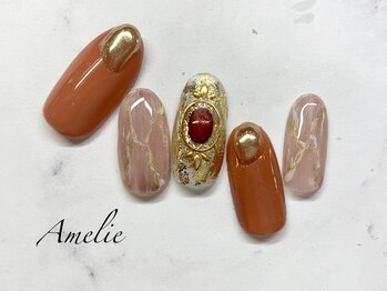 アメリ(Amelie)/大理石/石/ゴールド