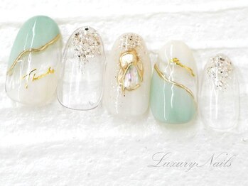 ラグジュアリーネイルズ アカバネ(Luxury Nails Akabane)/キラキラ*クリアアート
