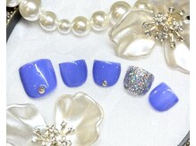 ビューティー マイラ(beauty MyRA)/くすみブルーネイル