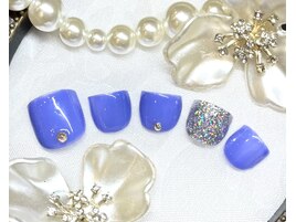 くすみブルーネイル