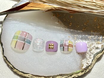 オル('olu)/フットネイル/チェック/持ち込み