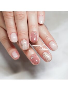 たゆ ネイル(たゆnail)/大人気パラジェルツイードネイル