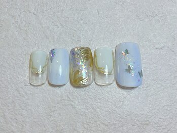 ネイルビート(NAIL BEAT)/ミラーネイル 蝶々 キラキラ