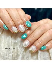 定額￥6600 デザインネイル0514b