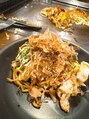 アジアンリラクゼーション ヴィラ 尾久店(asian relaxation villa) 現地で広島焼~!!作るの難しかったけどおいしかったです♪
