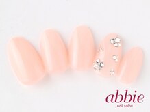 ネイルサロンアビー 北千住店(abbie)/ジュエリーピンク　￥10769