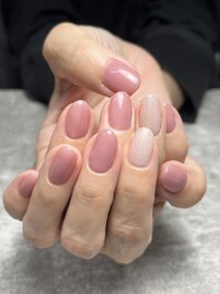 オフィスネイルにアクセント