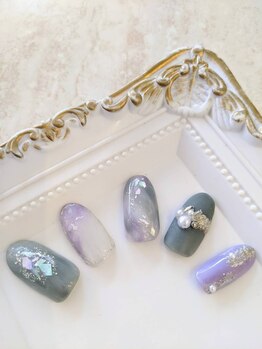 ネイルファクトリー 横浜ベイクォーター店/ニュアンスデザイン¥12100