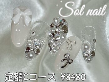 定額ガーリー埋め尽くしネイル