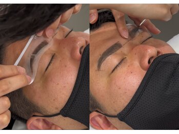 アンジェリック ビナウォーク海老名店(Angelic)/メンズ眉毛（パーマ付）工程６