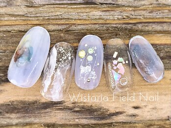 ウィスタリアフィールドネイル MONAD店(WISTARIA FIELD)/シアーホワイト ニュアンス