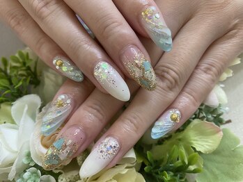 ネイルサロン ドレス(Nail Salon Dress)/【高】シェルとうろこネイル
