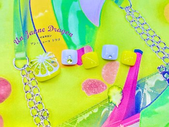 アン ジョーヌドラゴ/【フットネイル】ぷっくりネイル