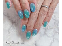 ノアブルーバードネイルズ(Noah' bluebird .nails)/マーブルデザインアクリルネイル