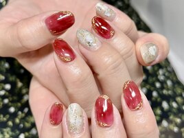 シェル埋め込みリングネイル