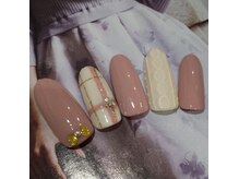 ネイルサロン リリオ(Nail Salon Ririo)/チェック＆ニットガーリーネイル