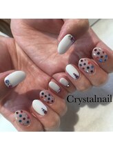 クリスタルネイル ボンベルタ橘店(CRYSTAL NAIL)/ワンカラー×ホログラム