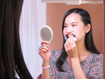 銀座deホワイトニング　/【SETP4】歯の表面の水分を除去