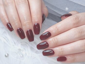 アネラ ネイルズ(Anela_nails)/うる艶ワンカラー/ボルドー