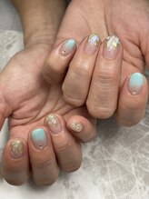 ネイルサロン ジュウェル 高原店(Jewel)/シェル×ミントカラー