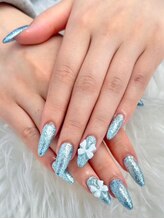 ナナズネイル 魚町店(NANA’sNail)/ブルー夏ラメ！