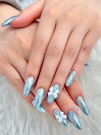 ブルー夏ラメ！