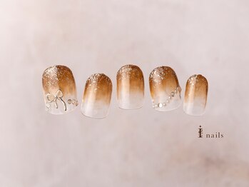アイネイルズ 横浜EAST店(I-nails)/ブラウングラデーション