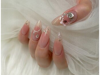 ネイルアンドアイラッシュスタジオ シュシュ(chouchou)/クリスマスリースチークグラデ