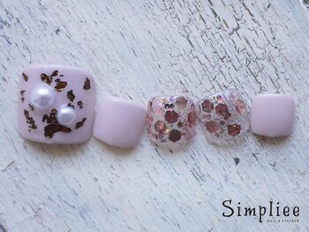 シンプリー ネイルアンドアイラッシュ 祖師谷大蔵店(Simpliee Nail&Eyelash)/定額フットネイル　