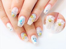 ネイルコレクション ピンク(Nail Collection Pink)/ジェル定額￥9990：ミラーネイル