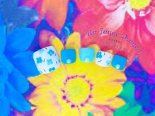 アン ジョーヌドラゴ/【フットネイル】お花ネイル