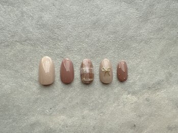 エンジェリック カラーズ(Angelic colors)/リボンチェックネイル☆