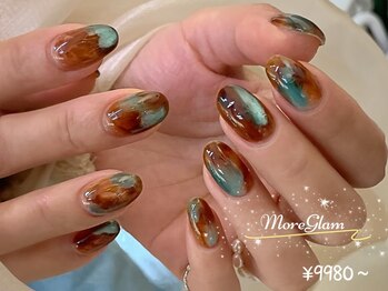 モアグラム 銀座店(More Glam)/マーブルネイル