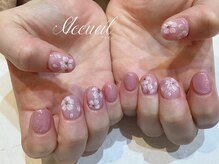 アクイユ 銀座店(ACCUEIL)/ふんわり桜ネイル