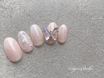 ヴィガー アンド ルックス 白金 目黒(Vigor&Looks)/蝶々パーツ　ストーン　韓国