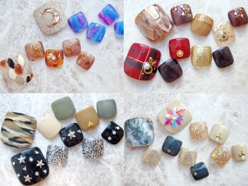 ラルネイル 大宮(Lull. nail)/秋冬FOOTデザイン♪