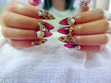 ネイルサロン ティプレシャス(T Precious)/秋のレオパードネイル☆