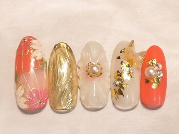 ジスタ(Gst)/成人式ネイル