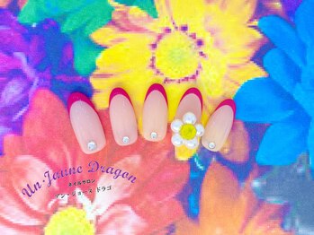 アン ジョーヌドラゴ/【自爪ネイル】パールフラワー