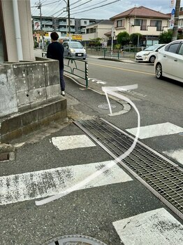 嵐の湯 町田店/町田街道まで出たら左折
