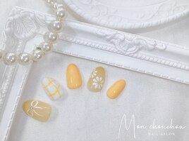 イエロー×フラワー