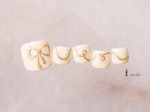 アイネイルズ 横浜EAST店(I-nails)/リボンアートフットネイル