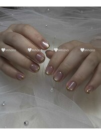 ミラーマグネットフレンチネイル