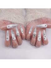 ヴォーテ(BEAUTE)/チップ長さだし雪ネイル