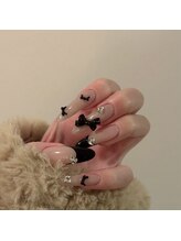 ミックスネイルスタジオ(Mixx nail studio)/黒リボン