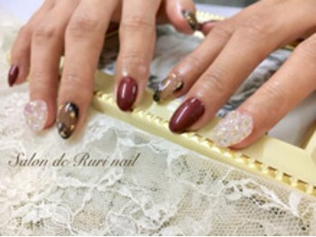 サロンドルリネイル(salon de Ruri nail)/◎ジルコニア＊ニュアンスアート