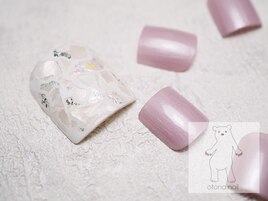 ペディキュア シェルモザイク